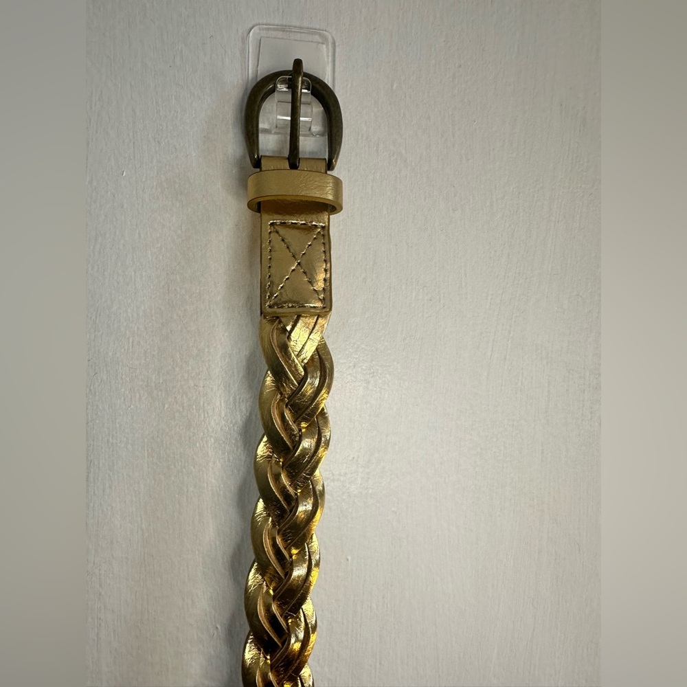 Elegant Gold Braided Belt